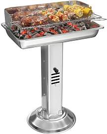 TLGREEN Edelstahl Holzkohlegrill wetterfest,