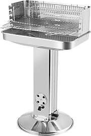 TLGREEN Holzkohlegrill edelstahl 57 * 38 * 90 cm,