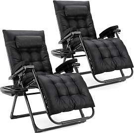 TLGREEN Sonnenliege Klappbar 2er Set, Verstellbare 