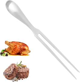 TMZELOA Fleisch- und Tranchiergabel aus Edelstahl