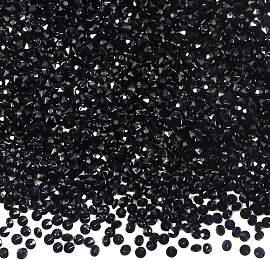 TOAOB 5000 Stück 3 mm Schwarz Acryl Kristalle