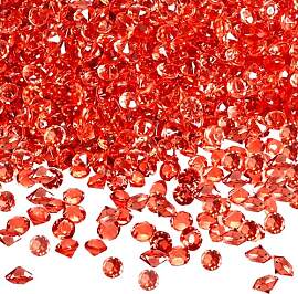 TOAOB 5000 Stück 4.5 mm Rot Acryl Kristalle