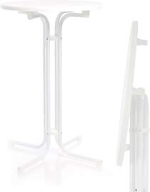 Toboli klappbarer Bistrotisch in Weiß Ø70cm