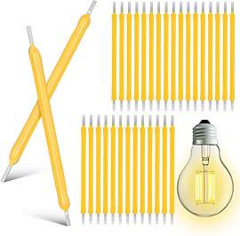 Toddmomy 100 Stück LED Filament 3V (38mm, 120mA)