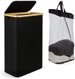 Toemics Extra Große Wäschekorb mit Deckel, 60L,