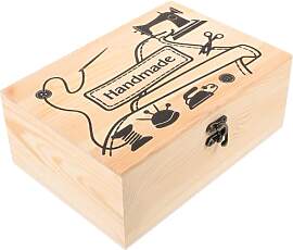 Tofficu Nähzubehör Aufbewahrungsbox Aus Holz Mit 