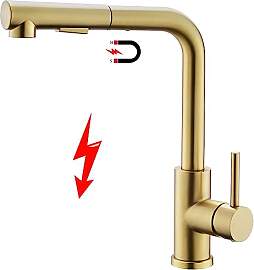 Tohlar Niederdruck Armatur Küche Gold, Goldener