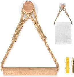 Toilettenpapierhalter 0hne Bohren, Vintage Seil