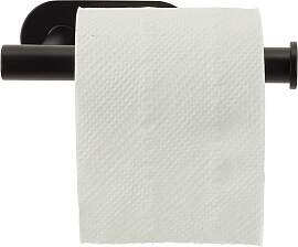 Toilettenpapierhalter aus Metall in Schwarz
