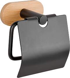 Toilettenpapierhalter in Schwarz