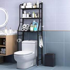 Toilettenregal, Edelstahl Badezimmerregal,