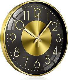 TOKTEKK Wanduhr Ohne Tickgeräusche Lautlos Modern 
