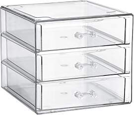 TOLIDA Acryl Schreibtisch Organizer mit 3