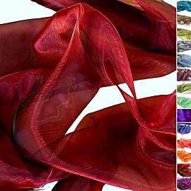 TOLKO 1m Organza Stoffe zum Nähen Meterware |