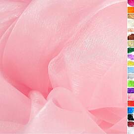TOLKO 1m Organza Stoffe zum Nähen Meterware |
