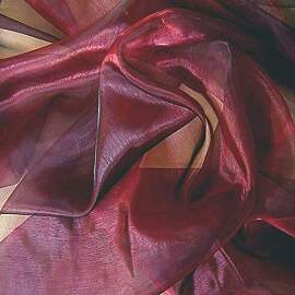 TOLKO 1m Organza Stoffe zum Nähen Meterware |