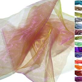 TOLKO 1m Organza Stoffe zum Nähen Meterware |