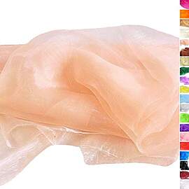 TOLKO 1m Organza Stoffe zum Nähen Meterware |