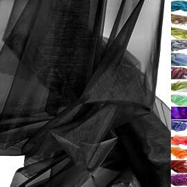 TOLKO 1m Organza Stoffe zum Nähen Meterware |