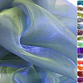TOLKO 1m Organza Stoffe zum Nähen Meterware |
