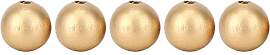 Tomotato 100 Stück Gold Holzperlen, 20mm Runde
