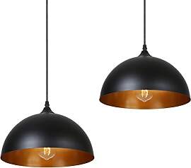 Tomshine Pendelleuchte, 2x Retro Hängelleuchte