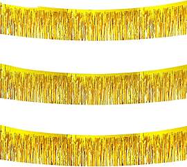 TONIFUL 3-Pakete Metallic Folie Fringe Girlande