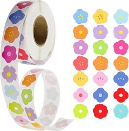Tonsmile Mini Blumen Sticker, 1000 Stück Bunte