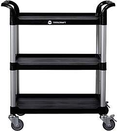 TOOLCRAFT Werkstattwagen I 3 Etagen I Aluminium