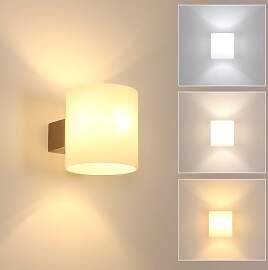 Toolight Wandleuchte Innen Holz, 12W E27 Wandlampe 