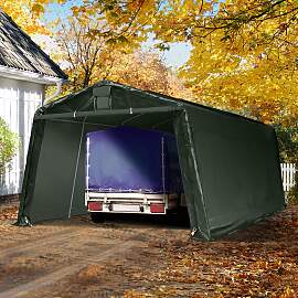 TOOLPORT 3,3x6,2m Zeltgarage, PE-Plane,