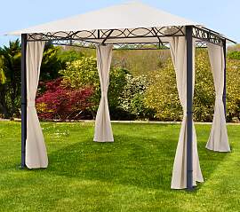 TOOLPORT 3x3 m Softtop Gartenpavillon, inkl. 4