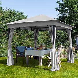 TOOLPORT 3x3 m Softtop Gartenpavillon, inkl. 4