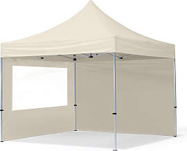 TOOLPORT 3x3m Aluminium Faltpavillon, inkl. 2