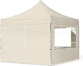 TOOLPORT 3x3m Aluminium Faltpavillon, inkl. 4