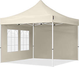 TOOLPORT 3x3m Stahl Faltpavillon, inkl. 2