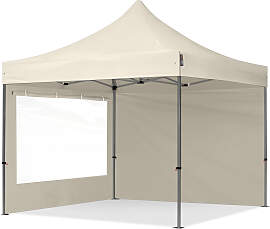 TOOLPORT 3x3m Stahl Faltpavillon, inkl. 2