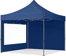 TOOLPORT 3x3m Stahl Faltpavillon, inkl. 2