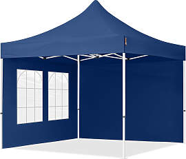 TOOLPORT 3x3m Stahl Faltpavillon, inkl. 2