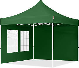TOOLPORT 3x3m Stahl Faltpavillon, inkl. 2