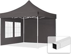 TOOLPORT 3x3m Stahl Faltpavillon, inkl. 2