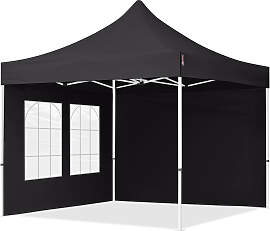 TOOLPORT 3x3m Stahl Faltpavillon, inkl. 2