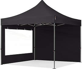 TOOLPORT 3x3m Stahl Faltpavillon, inkl. 2
