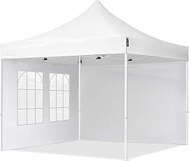 TOOLPORT 3x3m Stahl Faltpavillon, inkl. 2