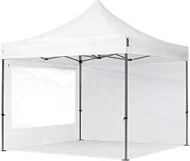 TOOLPORT 3x3m Stahl Faltpavillon, inkl. 2