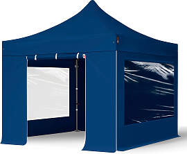 TOOLPORT 3x3m Stahl Faltpavillon, inkl. 4