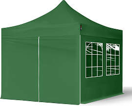 TOOLPORT 3x3m Stahl Faltpavillon, inkl. 4