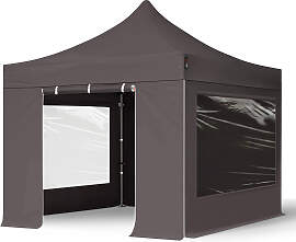 TOOLPORT 3x3m Stahl Faltpavillon, inkl. 4
