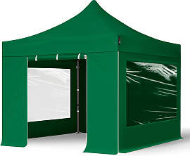 TOOLPORT 3x3m Stahl Faltpavillon, inkl. 4