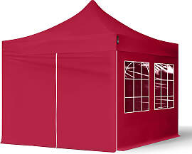 TOOLPORT 3x3m Stahl Faltpavillon, inkl. 4